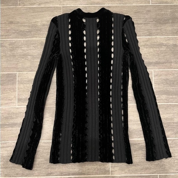 Alexander Wang Open Knit Wool Crew Neck Sweater - Picture 4 of 7